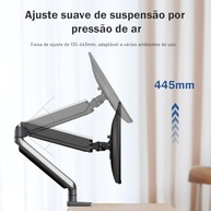 Suporte Articulado de Mesa para Monitor, Adequado para Telas de 14-32 Polegadas, Suportar até 10kg - imagem 4