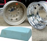 Pedra Azul para Polimento de Rodas de Caminhão Tanque Cromado (650gr) - imagem 4