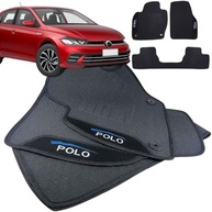 Tapete Borracha Automotivo Personalizado para VW Polo 2018-2025: Proteção e Estilo com Logo Bordado - imagem 2