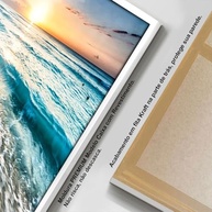 Quadro Decorativo com Moldura - Paisagem de Ondas e Pôr do Sol | Impressão 4K para Sala e Quarto - imagem 3
