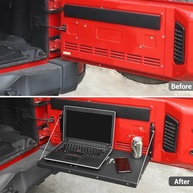 Mesa de Porta Traseira Hoolcar para Jeep Wrangler JK/JKU (2007-2017) - Prateleira de Carga Dobrável e Resistente - imagem 4