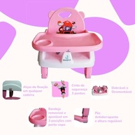 Cadeirinha de Alimentação Portátil para Bebês - Dobrável, Segura e Confortável - imagem 4