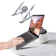 Suporte Ergonômico Portátil para Laptop com Ventilação - Alumínio Resistente para MacBook, Dell, Lenovo e Outros - imagem 1