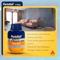 PortoKoll Cera Laca Incolor 500ml - Proteção Premium para Cimento Queimado - imagem 3