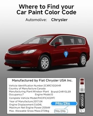 Tinta de Retoque Red Hot (PR6/ZR6) para Chrysler - Caneta 2 em 1 com Microaplicadores para Reparos Precisos - imagem 4