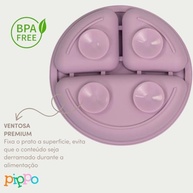 Prato de Silicone com Ventosa para Bebê - Seguro, Antiderrapante e Livre de BPA | Ideal para Introdução Alimentar - imagem 4