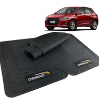 Jogo de Tapetes de Borracha Premium para Chevrolet Onix 2020-2023: Proteção e Estilo com Logo Bordado - imagem 1