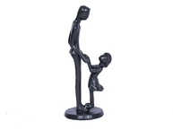 Escultura de Pai e Filha em Resina - Decoração e Presente Significativo para Dia dos Pais - imagem 1