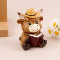 Estatueta de Vaca Highland para Decoração – Charme Rústico para Casa, Escritório e Presentes - imagem 2
