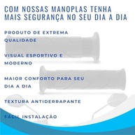 Manopla Vazada com Roldana para Honda Titan Fan Cargo 125/150/160 - Par Preto - imagem 5