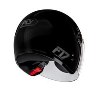 Capacete Moto Aberto Fly F-17 Preto Brilhante: Estilo e Segurança para Todos! - imagem 5