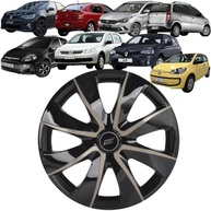 Calota Universal Prime Aro 13 Black/Gold - Elegância e Proteção para Seu Carro - imagem 1