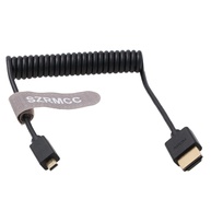 Cabo Micro HDMI para HDMI Espiral 4K - Conexão Estável para Câmeras e Monitores Profissionais - imagem 1
