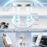 JETech Capa Magnética Ultra Fina para iPhone 16 Pro Max (6.9") - MagSafe, Proteção Câmera, Fosca Translúcida - imagem 5