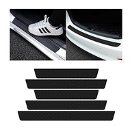 Proteção Premium para Carro: Kit 4 Protetores de Soleira + 1 Protetor de Para-choque Traseiro em Fibra de Carbono - imagem 2