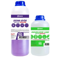 Resina Epóxi Ohana 3kg com Proteção UV: Transparência e Durabilidade para Seus Projetos - imagem 1