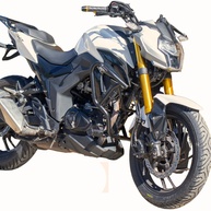 Protetor de Carenagem com Pedaleira para Haojue DR 160 (2020 em diante) - Segurança e Estilo - imagem 1