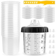 Kit Forros e Tampa Descartáveis para Pistolas de Pulverização - 200ml com 45 Unidades - imagem 2