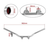 Barra de Guidão Prata para Yamaha PW50/PY50 - Estilo e Durabilidade FLYPIG - imagem 3