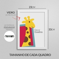 Quadro Decorativo Urso Teddy Bear - Kit 3 Quadros para Quarto de Bebê e Criança - imagem 3