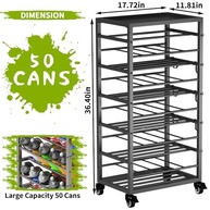 Rack de Armazenamento para 50 Latas de Tinta Spray Yeshine - Organize Sua Oficina com Estilo - imagem 4