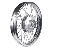 Roda Traseira Fan 125 (2009-2018) Aro Cromado Raio 4mm - Pronta para Instalar! - imagem 1
