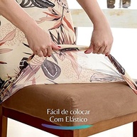 Capa para Cadeira 6 Lugares Luxo - Estilo Boho com Postagem Rápida - imagem 4