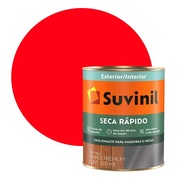 Tintas Suvinil para madeiras e metais esmalte brilhante seca rapido 0,9L - Vermelho - 53700488 - imagem 1