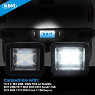Luz de Placa LED KDM 'X' para Ford F-150 Raptor (2015-2022) - Branca 6000K, 2 Peças [Patente Pendente] - imagem 5