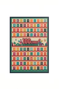 Pôster Raspável 100 Livros Imperdíveis - Quadro Literário para Amantes da Leitura - imagem 1