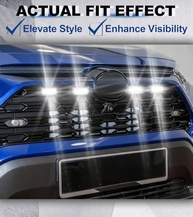 Luzes de Grade LED Brancas para Toyota RAV4 5ª Geração (2019-2025) - Estilo Raptor e Segurança - imagem 5