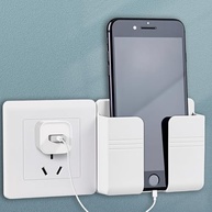 Suporte para Controle Remoto Universal Sem Furos – Pacote com 3 Unidades Brancas - imagem 2