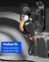 Correias de Catraca Retráteis Duplo Eixo para Dodge Ram 1500 (2002-2008) e 2500 (2019-2020) - Segurança e Organização - imagem 3