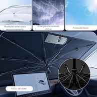 Protetor Solar Para-brisa Retrátil: Proteção UV e Térmica para Seu Carro - imagem 4