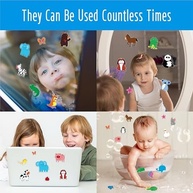 Adesivos de Geleia Animais - 31 Unidades Removíveis e Reutilizáveis para Decoração Infantil - imagem 5