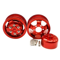 Conjunto de Rodas de Metal Vermelhas para Caminhões Militares B14, B16, B24, B36, Q61 - Alta Performance e Durabilidade - imagem 2