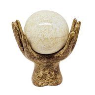 Estatueta Mão com Esfera em Cerâmica - Decoração Elegante para Sala, Quarto e Escritório - imagem 5