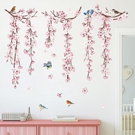 Decalques de Parede Flor de Cerejeira - Adesivos Decorativos para Sala, Quarto e Escritório - imagem 4