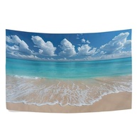 Tapeçaria de Parede Cenário de Praia - Decoração Estética para Quarto e Sala - imagem 2