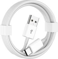 Cabo CarPlay Branco USB-A para USB-C para iPhone 16/15 e iPads - Carregamento Rápido e Conexão Segura - imagem 2