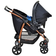 Carrinho de Bebê Burigotto Ecco com Bebê Conforto: Segurança e Conforto para seu Filho (Preto e Cobre) - imagem 4