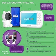Babá Eletrônica Peek-a-Boo Dual com Monitor e App Multikids - Segurança e Conexão para Bebês - imagem 5
