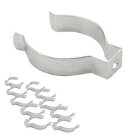 Kit 10 Abraçadeiras Metálicas Inox Lalux: Segurança e Durabilidade para Lâmpadas T8 - imagem 1