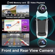 Tela CarPlay Sem Fio 10.26" 4K para Carro: Navegação GPS, Câmera 1080p e Android Auto Inteligente - imagem 5