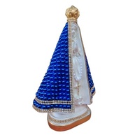 Imagem Nossa Senhora Aparecida 27cm Pérola Azul - Acabamento Premium para Decoração e Fé - imagem 5