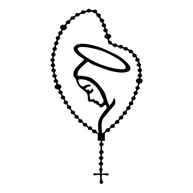 Adesivo Decorativo Terço Nossa Senhora - Devoção e Estilo para Seu Dia a Dia - imagem 2