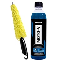 Kit Essencial Limpeza Moto: Shampoo Moto-V 500ml Vonixx + Escova Karbox para Aros - imagem 2