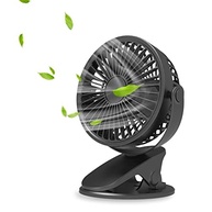 Mini Ventilador Portátil com Clipe Recarregável - 360° Silencioso para Carrinho, Viagem e Casa - imagem 2