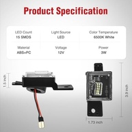 Luzes de Placa LED Nilight 6000K Branco para Chevy Silverado/Sierra 1500 (2015-2023) e Colorado/Canyon (2015-2022) - Par - imagem 3