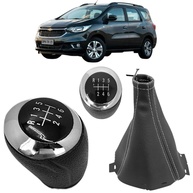 Manopla Câmbio Cromada + Coifa Courvin para Chevrolet Spin 2013-2022 - imagem 1